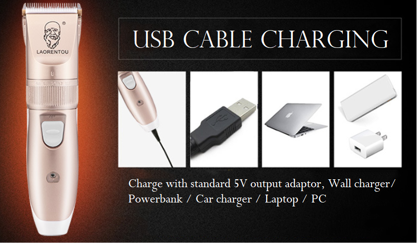 A49USB zastrihávač vlasov pre domácnosť