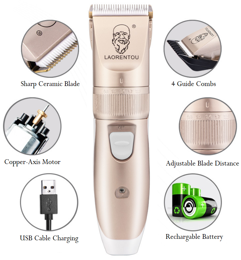 A49USB zastrihávač vlasov pre domácnosť