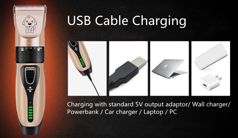 C28 usb bezdrôtový strihací strojček na domáce zvieratá