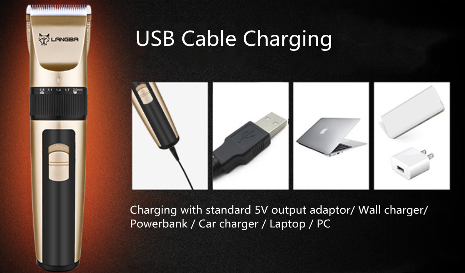 Bezdrôtový strihací strojček P65 USB Bezdrôtový strihací strojček P65 USB