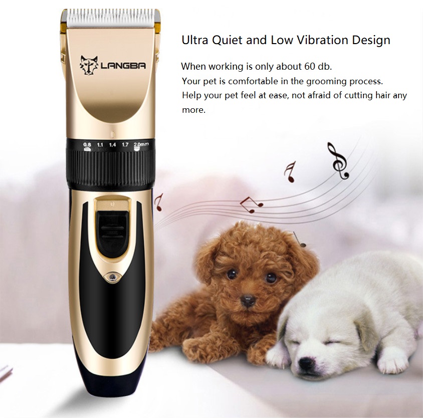 LANGBA AB60 akumulátorový strihací strojček na domáce zvieratá